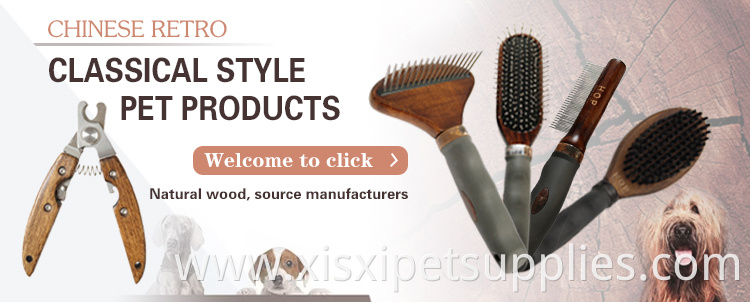Factory Wholesale Upscale Mini Double Sided Pet Bristle Massage Brush Cat Dog Needle Comb Brush